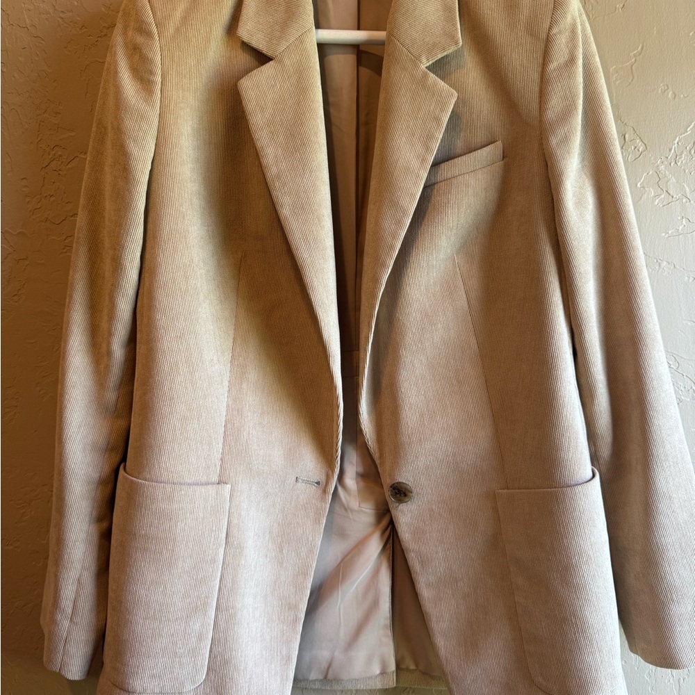 Express Light Tan Suit